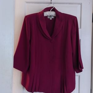 Deep fuchsia dress jacket size 18w Danny & Nicole